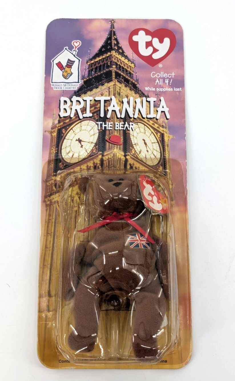 Britannia The Bear Beanie Baby Collectible McDonald's Happy Meal 1997